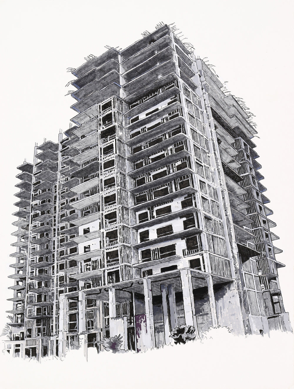 Berkman Plaza II, Giclée Print, Signed