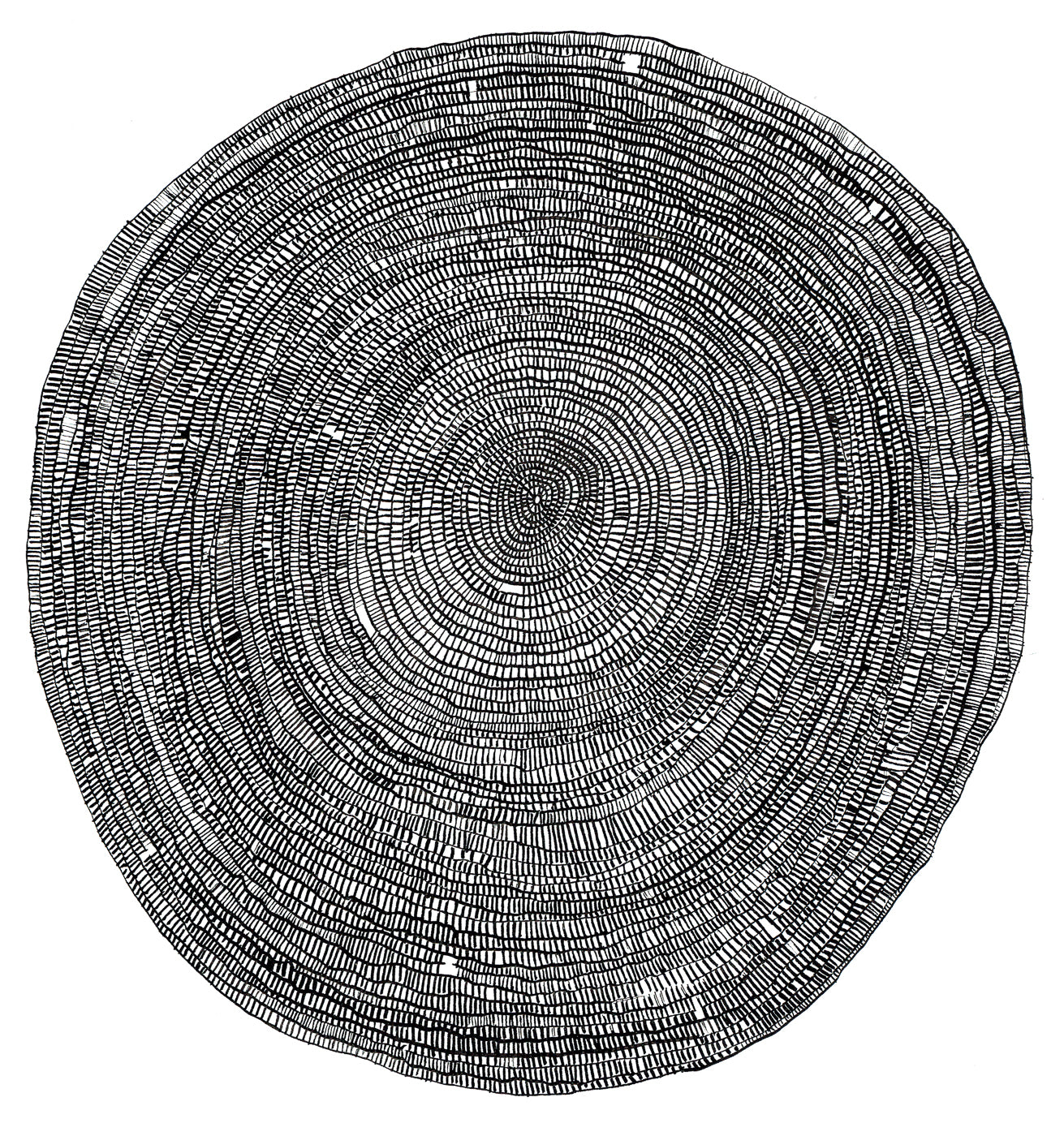 Concentric Grid #2, Giclée Print, Signed