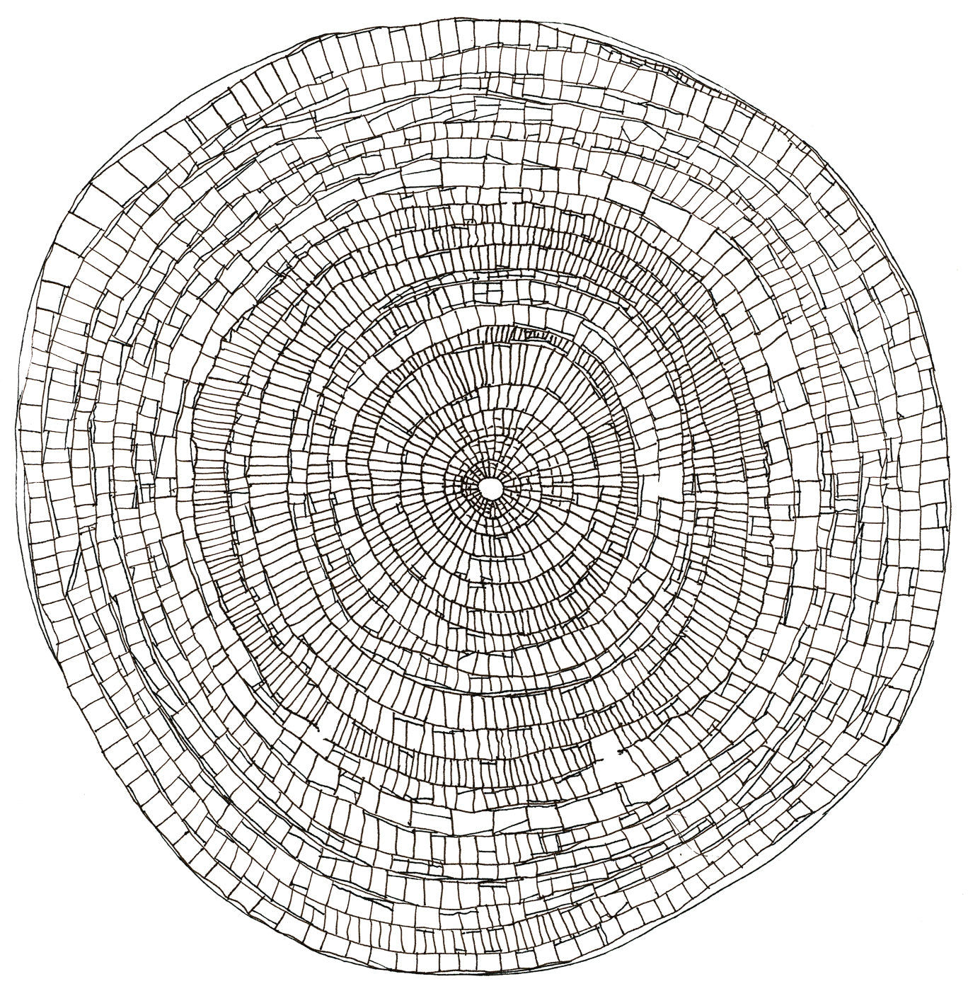 Concentric Grid #5, Giclée Print, Signed