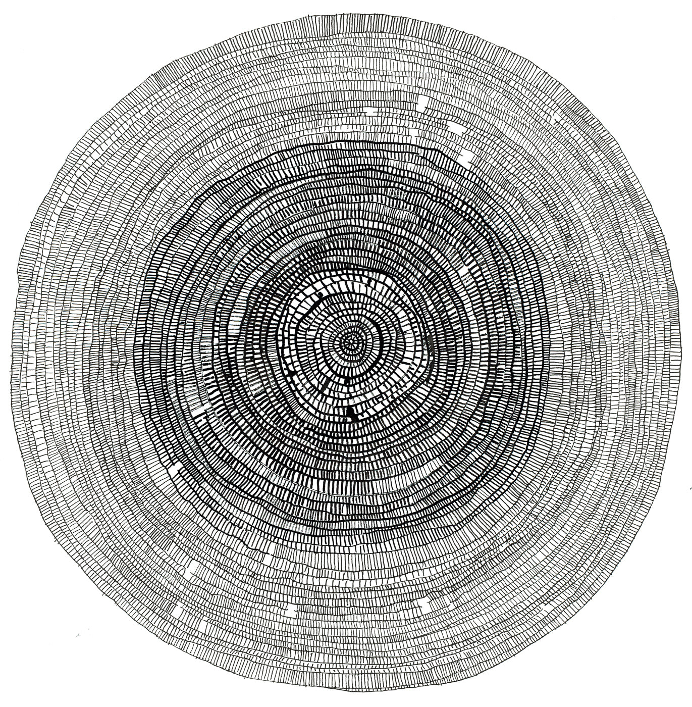 Concentric Grid #6, Giclée Print, Signed