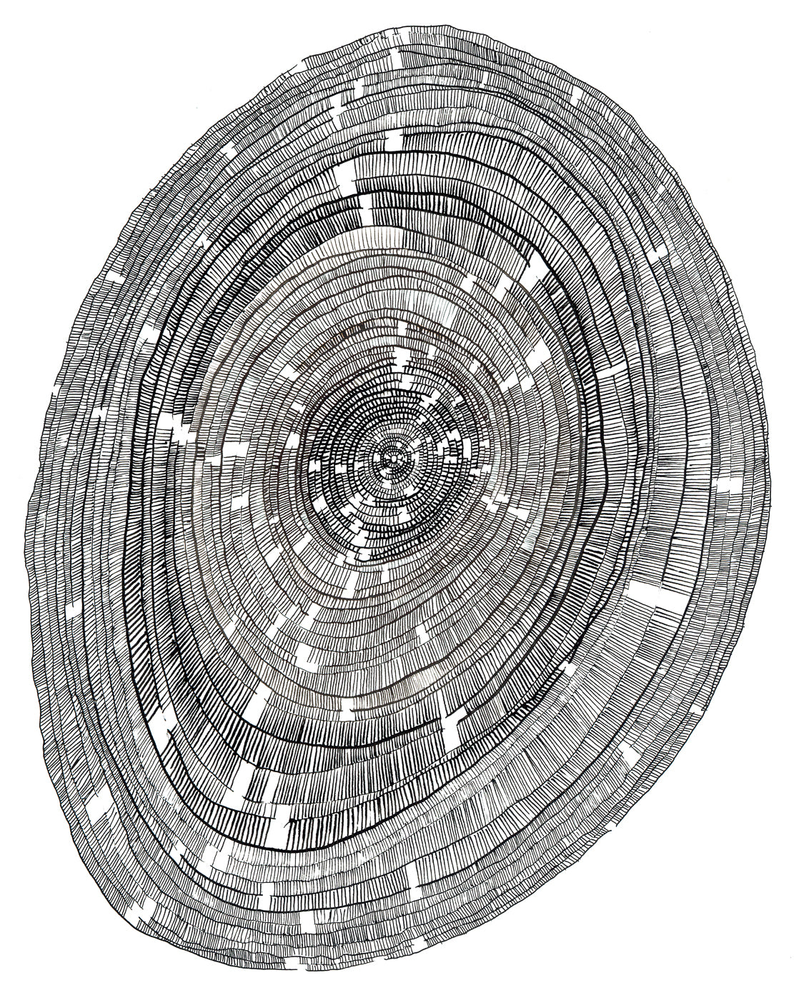 Concentric Grid #8, Giclée Print, Signed
