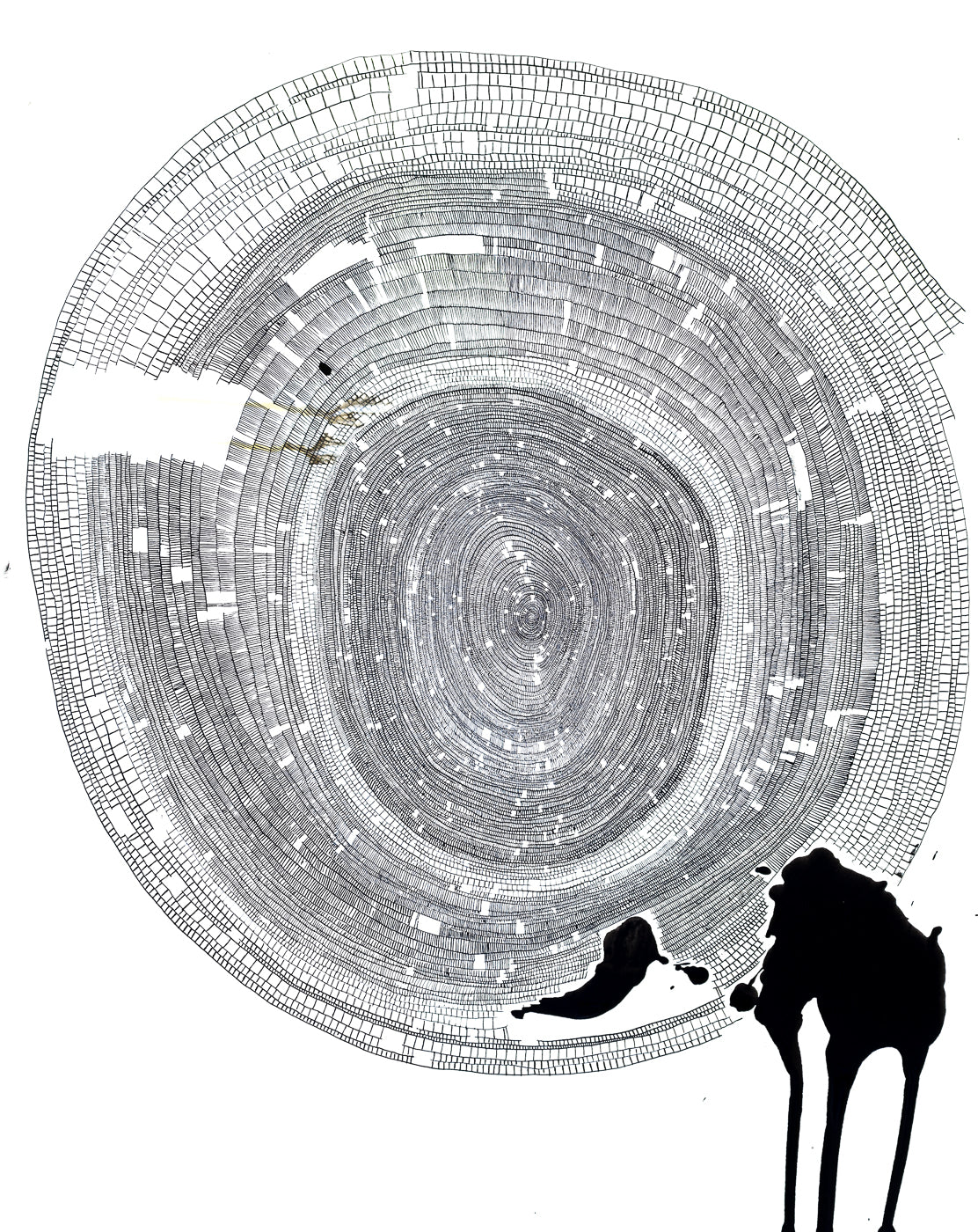 Concentric Grid #9, Giclée Print, Signed