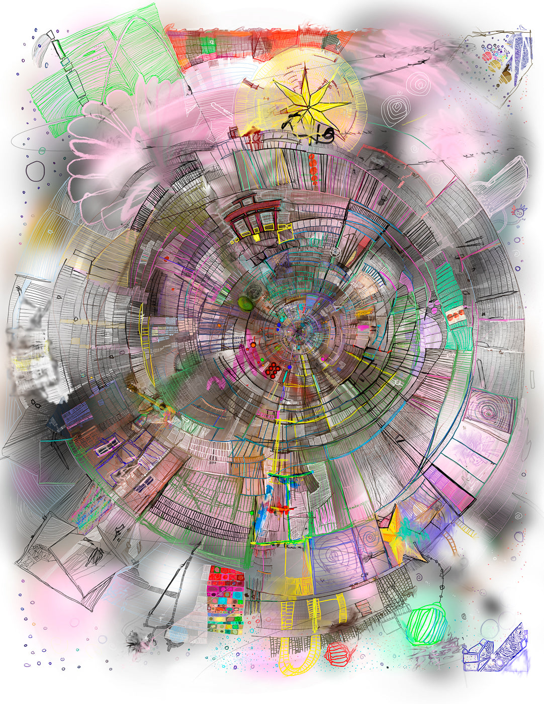 Concentric Mag #1, Giclée Print, Signed