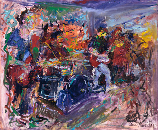 Original Oil Painting: Eternal Temples at the Armadillo Ranch X