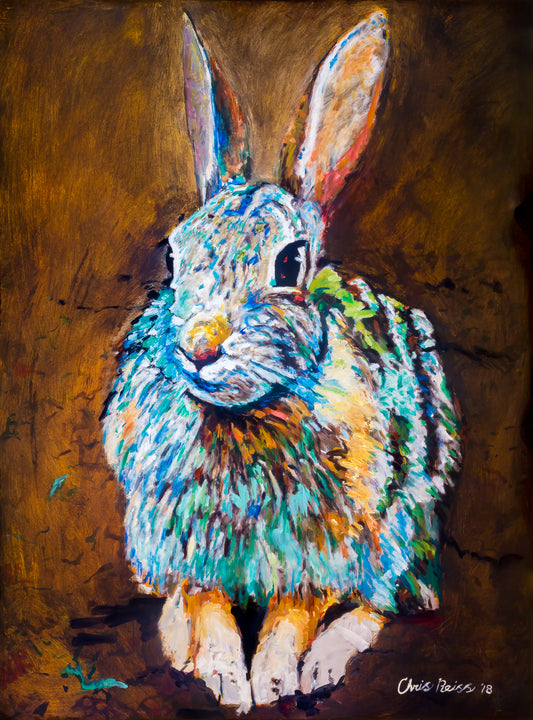 Alley Rabbit, Giclée Print, Signed