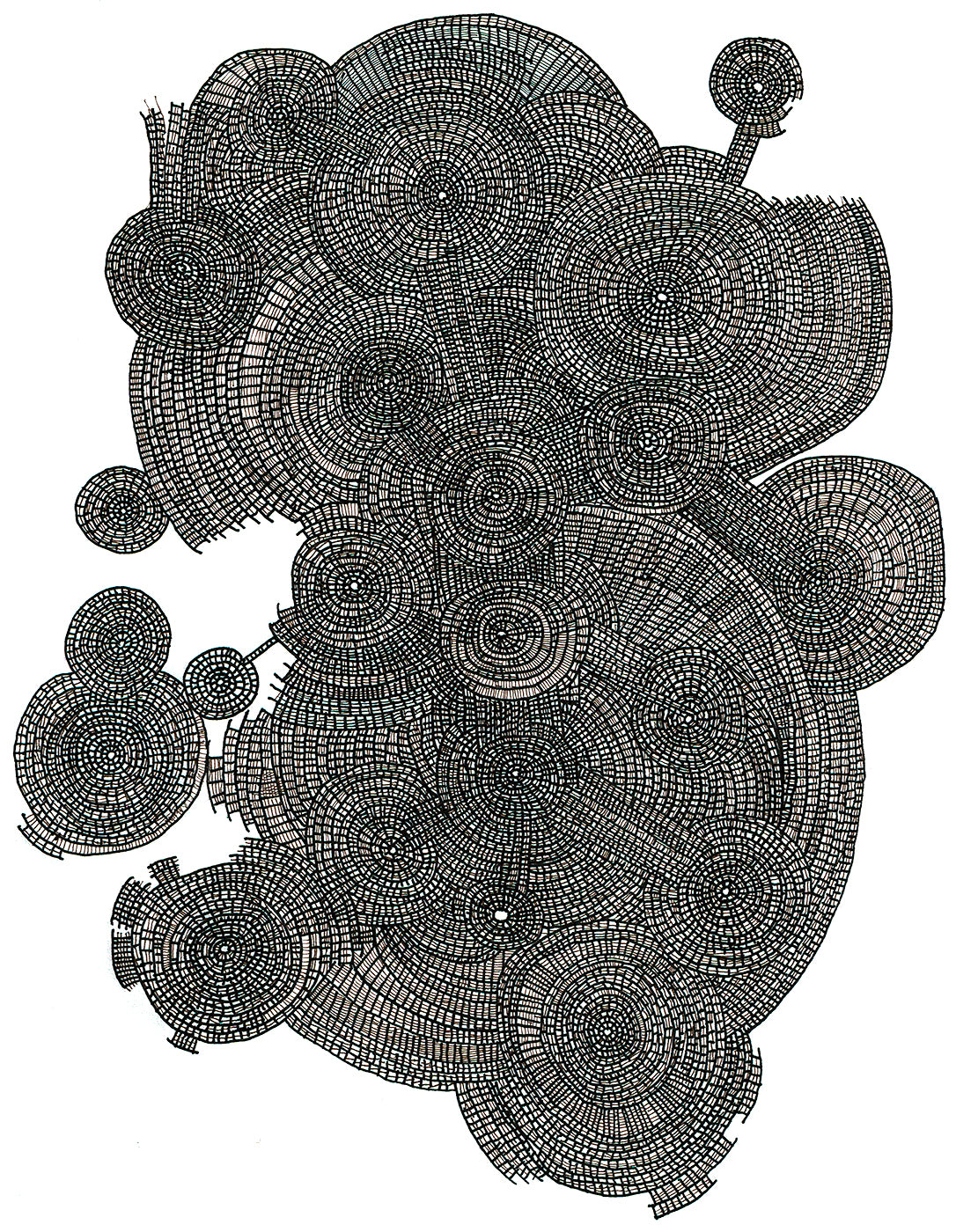 Concentric Grid #4, Giclée Print, Signed